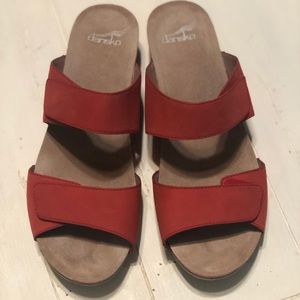 Dansko Vienna Milled Nubuck Wedge Sandal